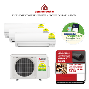 MITSUBISHI ELECTRIC STARMEX R32 NEW SYSTEM 3 (INSTALLATION INCLUDED FREE UPGRADED MATERIALS)