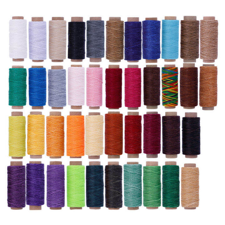 150D Benang Jahit Kulit Kasut Waxed Sewing Thread for Leather Shoe Hand ...