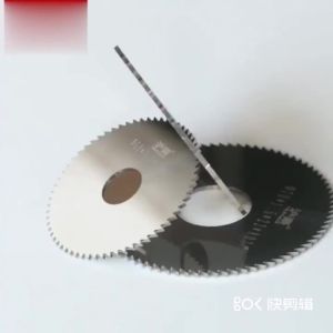 ใบเลื่อยวงเดือนคาร์ไบด์ขนาด 85 มม. ทำจากเหล็กทังสเตนอัลลอยด์ ขนาด 85 x 25.4 มม. สำหรับตัดอลูมิเนียม ทองแดง และพีวีซี (0.2-6มม.)