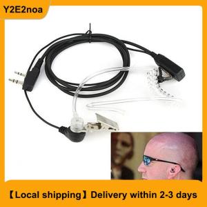 【Local shipping】 FBI Style Headset Earphone Earpiece Mic Security Radio Walkie Talkie Pro 2 Pin