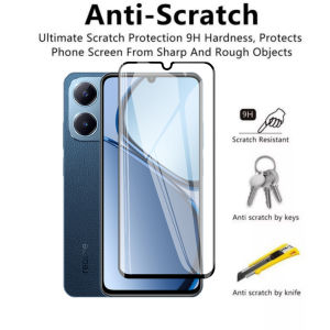 Tempered Glass Realme C63 Anti Gores Layar Full Cover Handphone