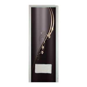 Stiker Pintu Kamar Mandi Stiker Toilet Kamar Mandi Cetak Sendiri Motip List Kupu Hitam ( COD ) Fly Star Store