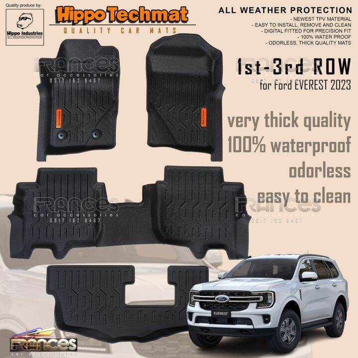 Ford Everest 20232024 1st3rd row Hippo Deep Dish Matting Thailand