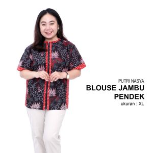Blouse Big Size Wanita Atasan Batik Lengkap L-XL-2L-3L-4L-5L-6L-7L