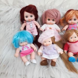 (Không kèm doll) 1 Tép Tóc Giả Trắng 5 Cm Dán Cho Búp Bê Chịu Nhiệt Độ Cao PVN9678