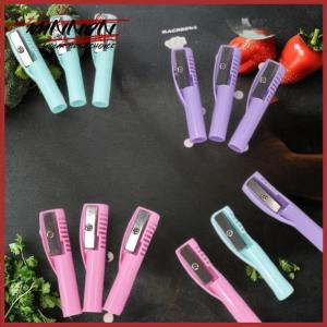 [minnan] ที่เหลาดินสอแบบแมนนวลอเนกประสงค์พร้อมฝาปิดป้องกันอุปกรณ์เครื่องเขียนแบบพกพา1 2ชิ้นสำหรับโรงเรียน