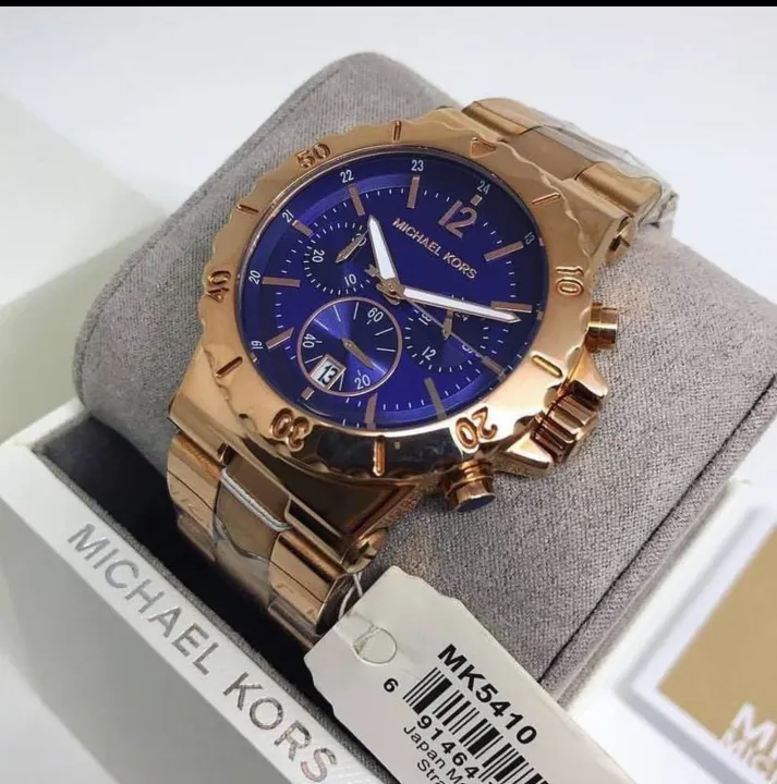 Original Michael Kors MK5410 Bel Aire Rose Gold Tone Blue Dial Chronograph Ladies Watch With 1 Year Warranty For Mechanism Lazada PH