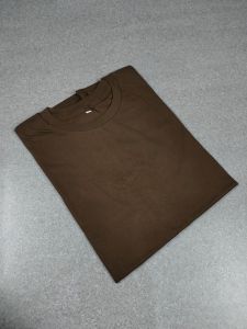 kaos polos Coklat cotton combed 30s / baju distro polos