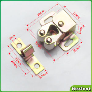 Nexlent Double Roller Catch Latch for Cabinet Door Hardware Accessories