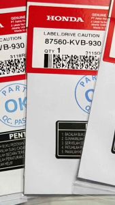 stiker penting original honda
