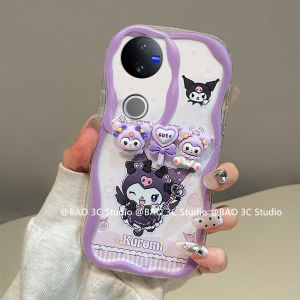 New Phone Case VIVO V50 Lite T1x Y33T Y33s Y21T Y21A Y21s Y21 4G 5G Hot Cute Cartoon Fashion Hello Kitty Kuromi Strawberry Bear 3D Dolls Silicone Casing with Lanyard 2025