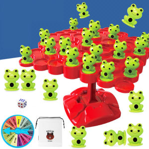 Frog Stackable Balance Tree Toy Thinking Training Puzzle Toys Learning Math As Kids Plays Family Toy