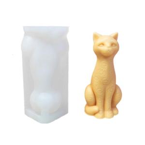 Multipurpose Adorable 3D Cats Sturdy Silicone Mold Portable for Resin Craft and Gypsum Figurines Home Decoration