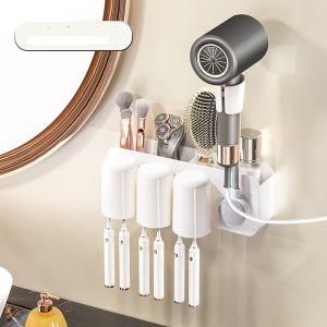 Giá treo bàn chải kèm cốc và máy sấy trục xoay 360 độ mới của Aswei A131/A132/A133 mẫu mới năm 2024