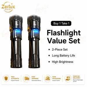 New High-Quality LED Flashlight Waterproof Rechargeable Portable for Camping & Hiking