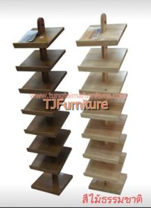 ชั้นวางรองเท้า ที่วางรองเท้าคอนโด7 ชั้น ชั้นวางรองเท้าไม้ยางพารา