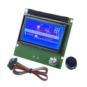 3D Printer LCD Display Screen With Control Panel 12864 Blue Screen Replacement Part for 3S 3X 3D Printer Accessories