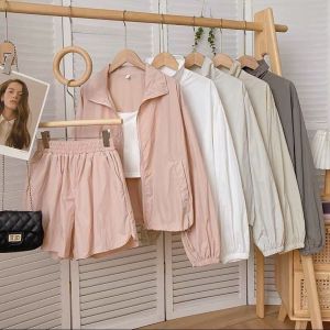 Hebie Oneset Jaket + Pants Despo Setelan Wanita Korean Style