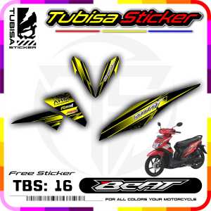 Sticker Striping Variasi Beat FI - Stiker Sticker Striping Variasi Motor Beat FI. TBS.16
