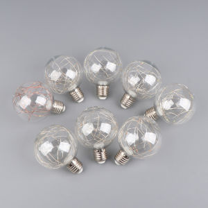 LEI หลอดไฟ LED แบบสายเอดิสันหลอดไฟ E27สี RGB 220V หลอดไฟลวดทองแดง