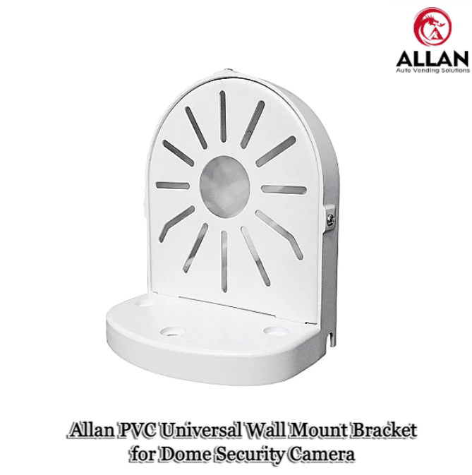 Allan PVC Universal Wall Mount Bracket for Dome Security Camera, Deep