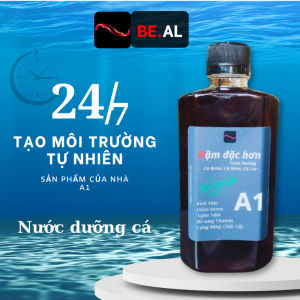 Lá_bàng_khô Tô Mộc chiết xuất - Nước dưỡng cá A1 Pha sẵn - 330ml - Dùng cho Betta Guppy Cá lóc - Bổ sung diệt tảo