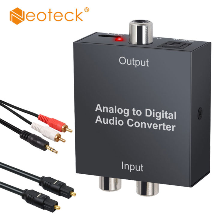 Neoteck Analog to Digital Audio Converter R/L RCA 3.5mm AUX to