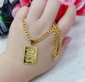 18K Bangkok Goldmix Necklace with Lucky Dragon Pendant. 