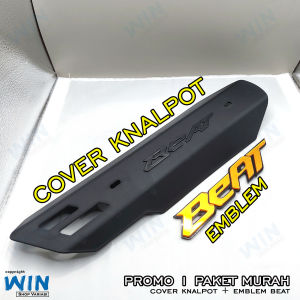 tutup tameng knalpot beat pelindung tameng knalpot beat 1SET EMBLEM BEAT BAHAN AKRILIK TEBAL