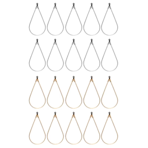 10 Pcs Teardrop Beading Hoop Earring Finding Water Drop Earring Beading Hoop Earring Components DIY Supplies