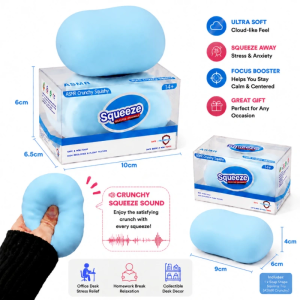 [SG STOCK]Soap Squishy Stress Relief Toy | Soft Clay & Crunchy Brick Chips | Slow Rising Fidget Squeeze Toy