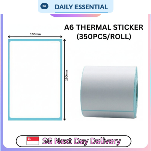 【DAILY ESSENTIAL】 Direct Thermal Shipping Labels - 100 x 150 mm 350 Labels per Roll