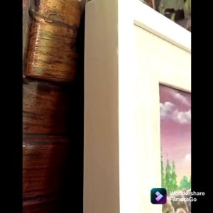 Lukisan Cat Acrylic Ukuran Kanvas 30x40cm Pigora Minimalis Lebar Pigora 6cm Tebal 4cm Hiasan Dinding Pajangan Dinding Dekorasi Rumah Lukisan Pemandangan Danau Karya Pelukis HanDini