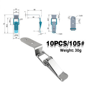 10pcs 90 Degrees Duck-mouth Buckle Lock Spring Loaded Toggle Lock Toggle Latch Clamp