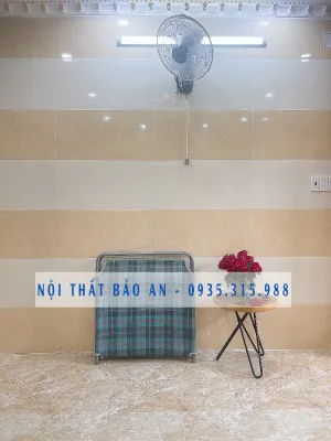 Giường bố xếp vải lưới khung inox kích thước 70x1m8 BẢO AN 01 giao hàng lắp đặt tại nhà