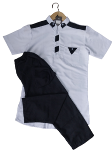 Baju Setelan koko Anak laki laki ALFAN usia 3-14 tahun bahan katun poly soft