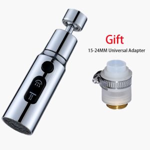 Faucet Extender 360° Universal Rotation Extension Splash Proof Aerator 3 Modes Kitchen Sink Accessory With Universal Adapter