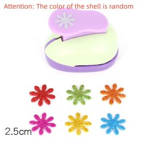 COUPLECOL Random Color Flower Furador 764cm Labor Saving DIY Embossing Punches Eva Foam Maker Puncher Heart Paper Cutting Hole Punch Scrapbooking