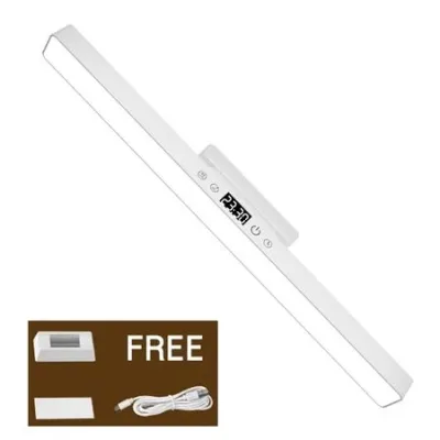 monqiqi Magnetic LED Light 3600MAH Rechargeable Touch Dimmable Desk Lamp Cabinet Light Night Light