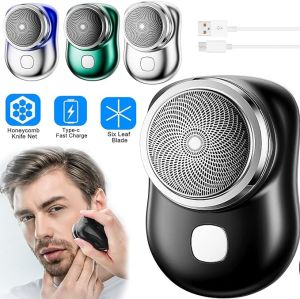 Alat Cukur Listrik Cukur Mini untuk Pria Pisau Cukur Listrik Saku Portabel Pisau Cukur Pemangkas Jenggot Alat Cukur Listrik Portabel/Alat Cukur Kumis Jenggot Elektrik Mini Portable Trimmer/Mini Shaver Alat Cukur Jenggot Kumis Portable USB