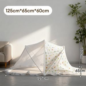 MISO Infant foldable large mosquito nets dust-resistant durable encrypted mesh design convenient storage