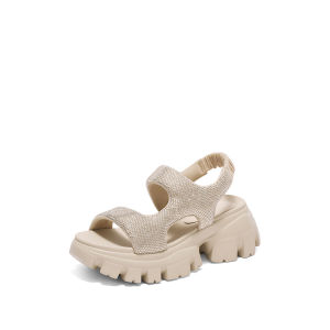 Staccato Womens Platform Wedges Sandals รองเท้าแตะผู้หญิง รองเท้าส้นตึก EBK33