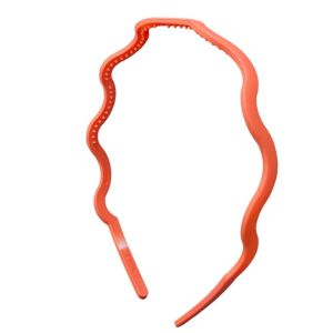 Bando Bandana Scrunchie Scrunchy Doff Gelombang Matte Wanita Cewek Korea Korean Style Motif Zigzag Besar Bandana Ombak Wave Shaped Headband