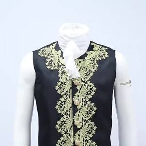 Best-selling Halloween Prince Costume cos Medieval court-style lace embroidered three-piece outfit