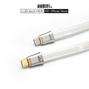 DD ddHiFi TC19CC (Comet) Flagship Pure Silver USB-C to USB-C OTG Digital Signal Cable Four-Wire Parallel Design 10/25cm