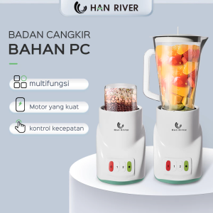 Han River Blender Duo 2 In 1 Buah dan Bumbu Blender Jus Multifungsi (HRZZJ05WT)