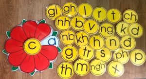 Hoa xoay dạy học vần thông minh