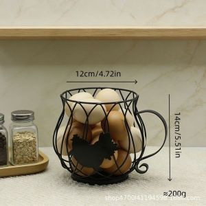 Quivlox Kitchen Storage Rack Egg Fruit Basket Candy Display Coffee Bar Home Counter Rak Dapur