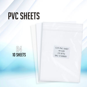 CUYI PVC Sheet // PET Sheet A4 Size For ID Printing  Calling Card Making (50 sets)