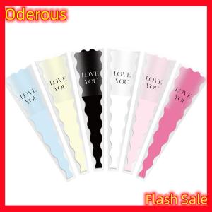 Oderous 10pcs Single Rose Sleeves Flower Wrapping Bag Bouquet Packaging Bags Clear Cellophane Floral Wrappers For Valentines Day